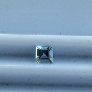Square Aquamarine Blue Gemstone .25 carats